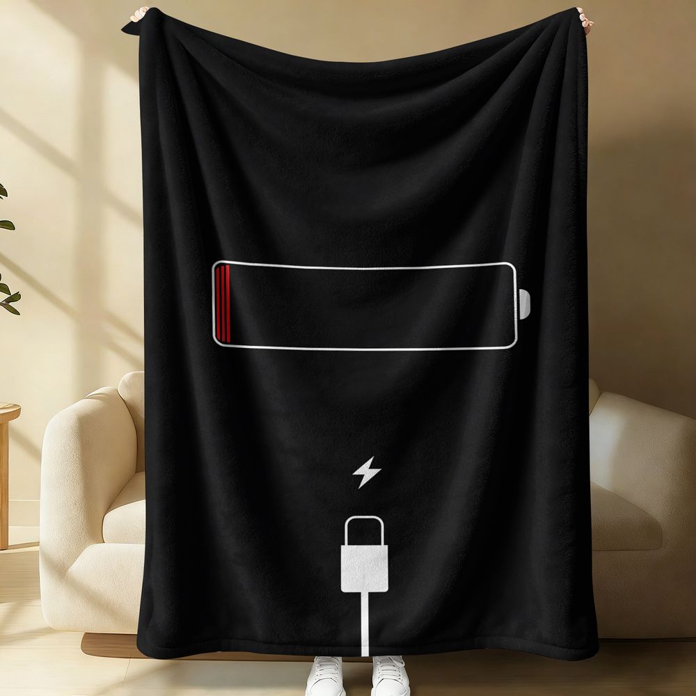 Minimalistyczny koc flanelowy  – Home Office Icon recenzja i cena