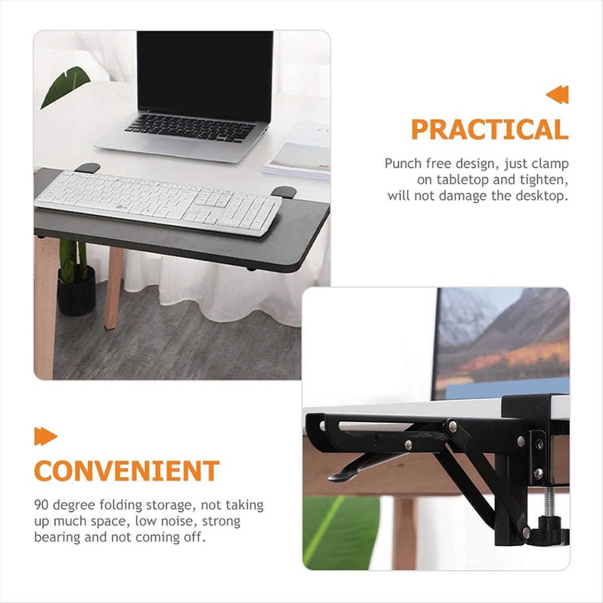 2 SZT. Składany Uchwyt na Klaw – Laptop Stand Foldable recenzja i cena